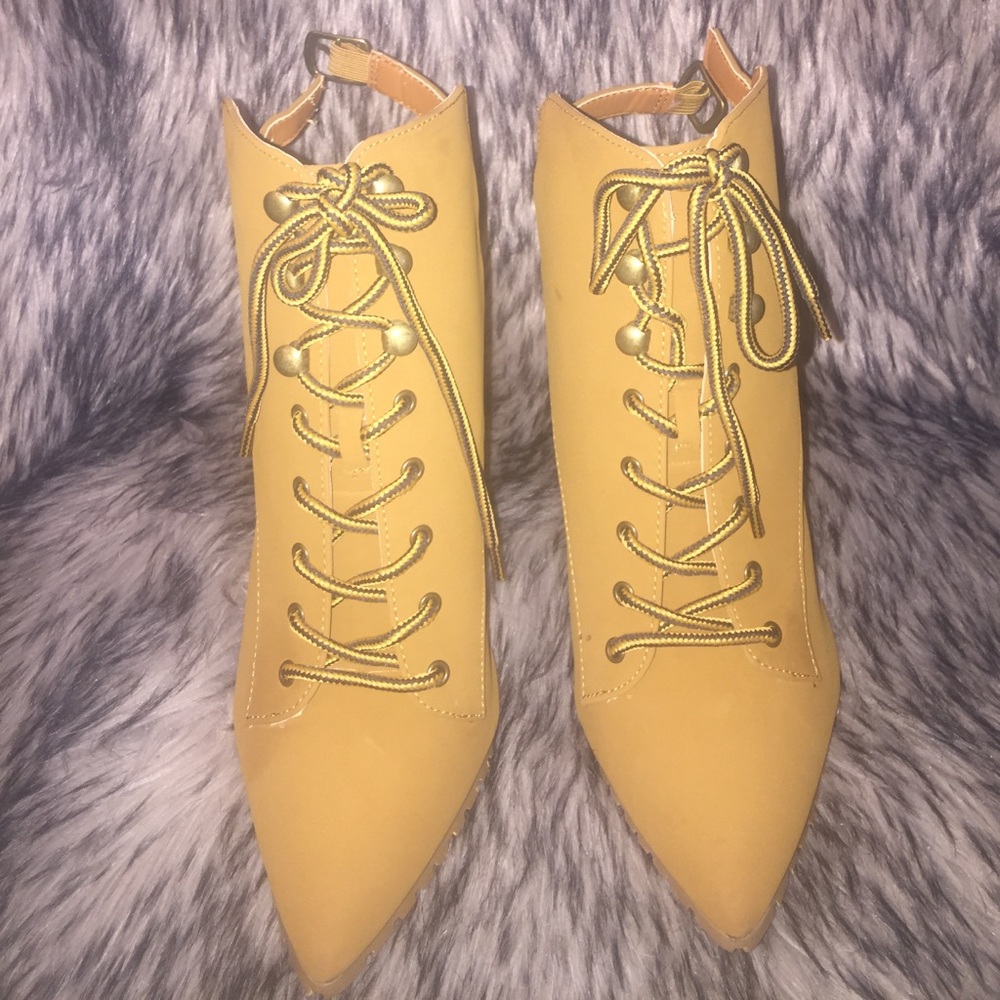 NEW! Shoe Dazzle Lavanya stiletto hiker Booties